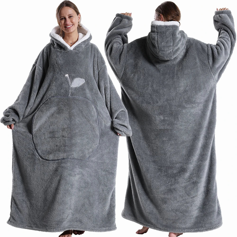 Extra Long Wearable Blankets Winter
