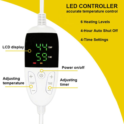 Electric Heating Sleeve Blanket Flannel & Sherpa