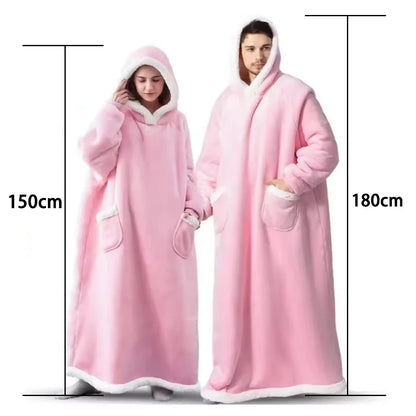 Winter Thick Blanket Extra Plush Hoodie