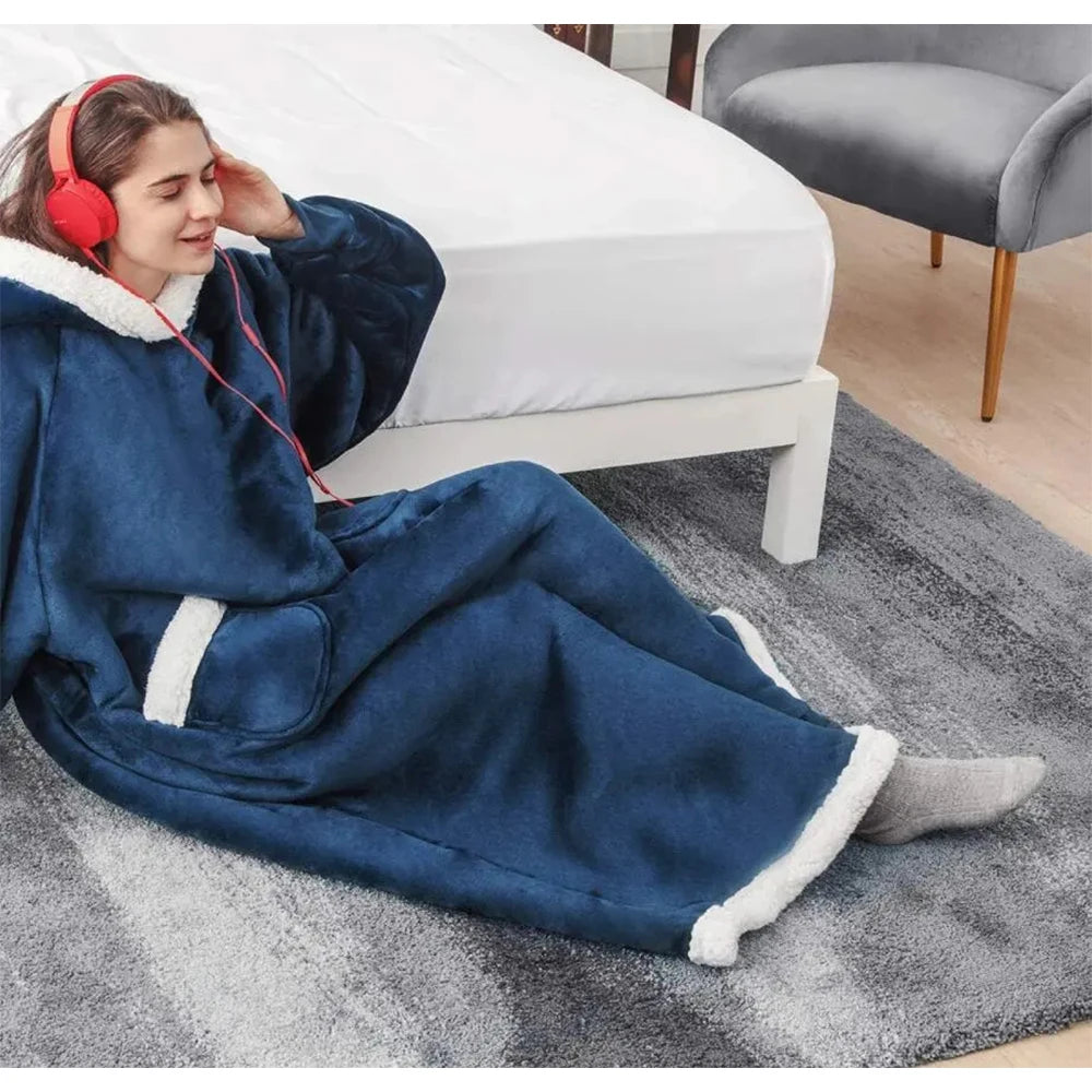 Blanket Pyjamas with Sleeves Winter Hoodies