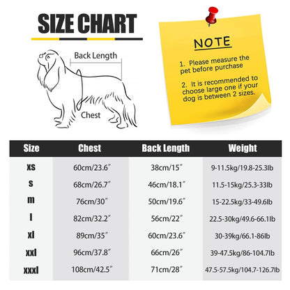 Clothes for Dogs Pajamas Jumpsuit