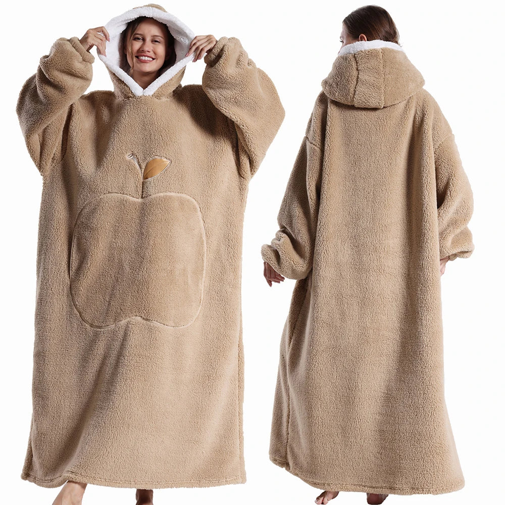 Extra Long Wearable Blankets Winter