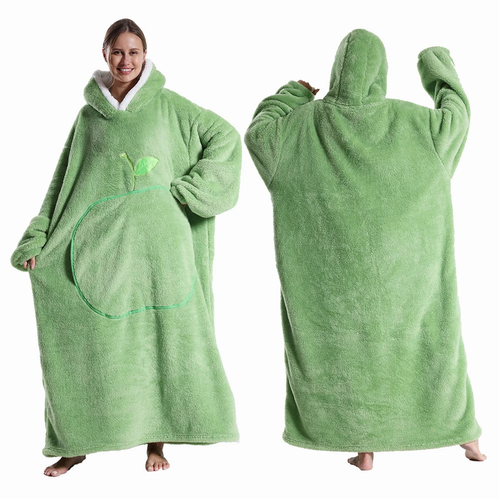 Extra Long Wearable Blankets Winter