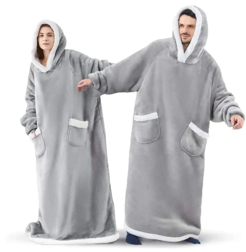 Blanket Pyjamas with Sleeves Winter Hoodies