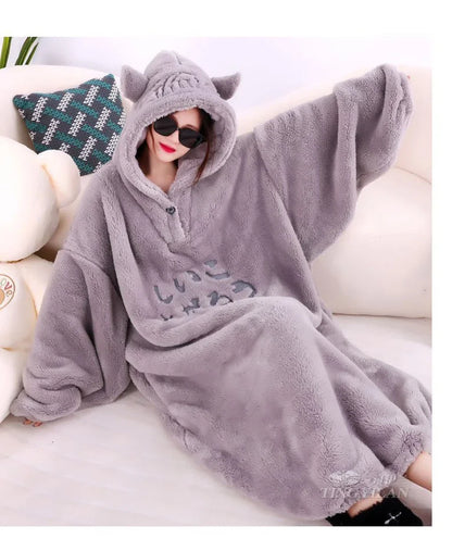 Blanket with sleeves hooded