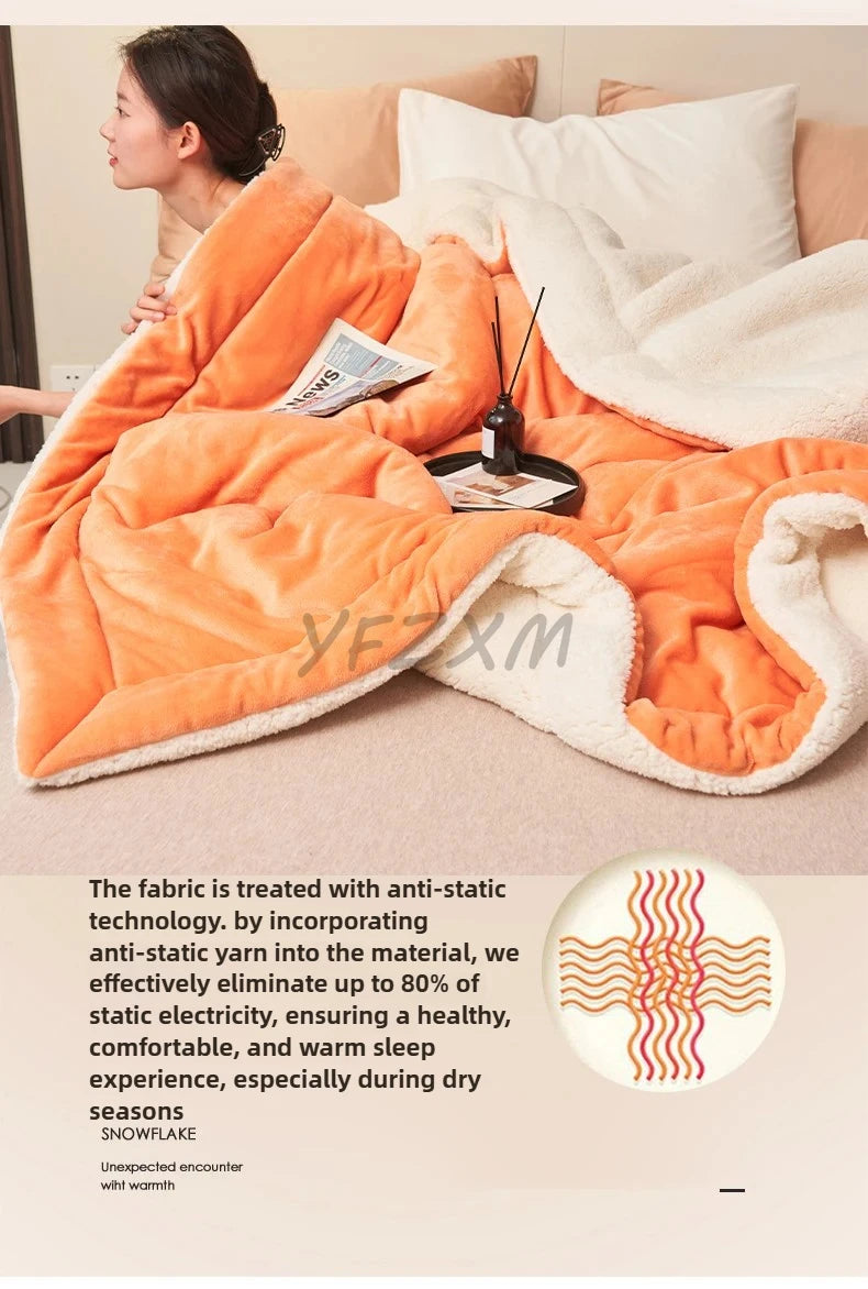 Lambswool Blanket Autumn Winter